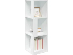 vidaXL Eckregal Weiß 33x33x100 cm Holzwerkstoff* Bücherregale|Eckregale