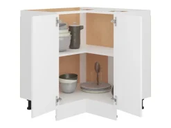 vidaXL Eckunterschrank Weiß 75,5x75,5x80,5 cm Holzwerkstoff