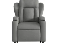 vidaXL Elektrischer Massagesessel mit Aufstehhilfe Dunkelgrau Stoff Modell 6* Sessel