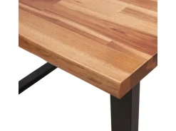 vidaXL Esstisch Baumkante 110x70x75 cm Massivholz Akazie* Tische