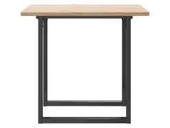 vidaXL Esstisch O-Gestell 90x90x75,5 Massivholz Kiefer und Gusseisen* Tische