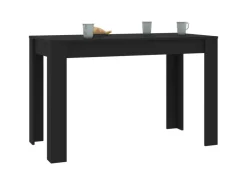 vidaXL Esstisch Schwarz Holzwerkstoff 120x60x76 cm