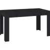 vidaXL Esstisch Schwarz 140x74,5x76 cm Holzwerkstoff