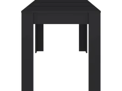 vidaXL Esstisch Schwarz 140x74,5x76 cm Holzwerkstoff