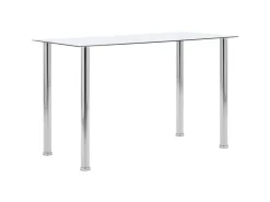 vidaXL Esstisch Transparent 120 x 60 x 75 cm Hartglas* Tische