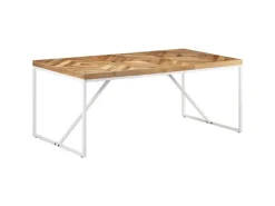 vidaXL Esstisch 180x90x76 cm Akazie und Mango Massivholz mit natürlichem Finish* Mosaik