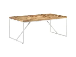 vidaXL Esstisch 180x90x76 cm Akazie und Mango Massivholz mit natürlichem Finish* Mosaik