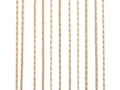 vidaXL Fadenvorhänge 2 Stk 100 x 250 cm Beige