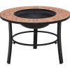 vidaXl Feuerstelle Mosaik Keramik Terracotta 68 cm* Mosaik