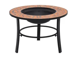 vidaXl Feuerstelle Mosaik Keramik Terracotta 68 cm* Mosaik