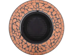 vidaXl Feuerstelle Mosaik Keramik Terracotta 68 cm* Mosaik