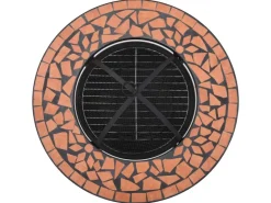 vidaXL Feuertisch Mosaik Keramik Terracotta 68 cm* Mosaik