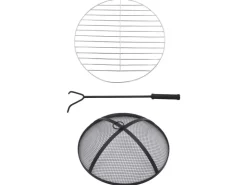 vidaXL Feuertisch Mosaik Keramik Schwarz und Weiß 68 cm