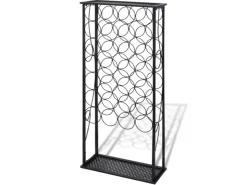 vidaXL Flaschenregal für 28 Flaschen Metall 47,5 x 21 x 100 cm* Flaschenregale