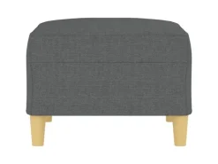 vidaXL Fußhocker Dunkelgrau 70x55x41 cm Stoff Modell 2* Hocker
