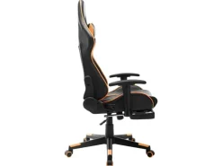 vidaXL Gaming-Stuhl mit Fußstütze Schwarz und Orange Kunstleder Modell 1* Stühle