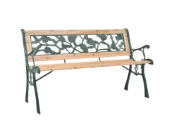 vidaXL Gartenbank Holz 122 cm