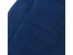 vidaXL Gewichtsdecke Blau 152x203 cm 7 kg Stoff Modell 1* Überwürfe