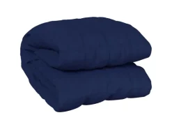vidaXL Gewichtsdecke Blau 150x200 cm 7 kg Stoff* Überwürfe|Decken