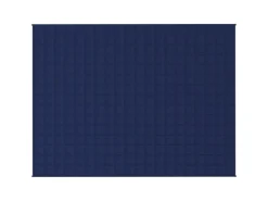 vidaXL Gewichtsdecke Blau 150x200 cm 7 kg Stoff* Überwürfe|Decken
