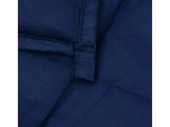 vidaXL Gewichtsdecke Blau 150x200 cm 7 kg Stoff* Überwürfe|Decken