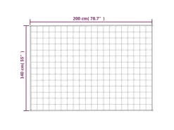 vidaXL Gewichtsdecke Blau 140x200 cm 10 kg Stoff* Decken