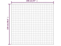 vidaXL Gewichtsdecke Blau 220x240 cm 15 kg Stoff* Decken