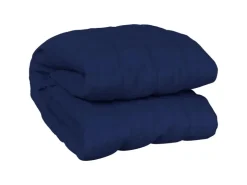 vidaXL Gewichtsdecke Blau 220x240 cm 15 kg Stoff Modell 1* Decken
