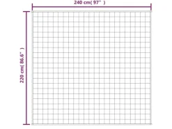 vidaXL Gewichtsdecke Blau 220x240 cm 15 kg Stoff Modell 1* Decken
