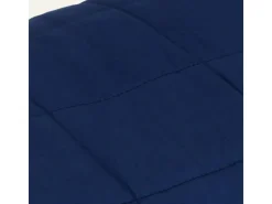 vidaXL Gewichtsdecke Blau 220x240 cm 15 kg Stoff Modell 1* Decken