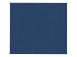 vidaXL Gewichtsdecke Blau 200x220 cm 13 kg Stoff Modell 1* Decken