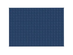 vidaXL Gewichtsdecke Blau 138x200 cm 10 kg Stoff Modell 1* Überwürfe