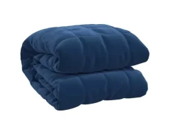 vidaXL Gewichtsdecke Blau 135x200 cm 10 kg Stoff Modell 1* Überwürfe|Decken