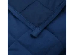 vidaXL Gewichtsdecke Blau 135x200 cm 10 kg Stoff Modell 1* Überwürfe|Decken