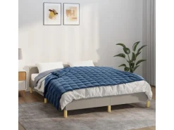vidaXL Gewichtsdecke Blau 135x200 cm 10 kg Stoff Modell 1* Überwürfe|Decken