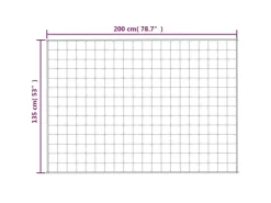 vidaXL Gewichtsdecke Blau 135x200 cm 10 kg Stoff Modell 1* Überwürfe|Decken