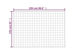 vidaXL Gewichtsdecke Blau 155x220 cm 11 kg Stoff Modell 1