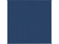 vidaXL Gewichtsdecke Blau 200x200 cm 13 kg Stoff Modell 1* Überwürfe|Decken
