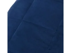 vidaXL Gewichtsdecke Blau 200x200 cm 13 kg Stoff Modell 1* Überwürfe|Decken