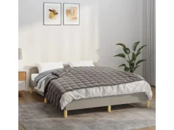 vidaXL Gewichtsdecke Grau 138x200 cm 10 kg Stoff Modell 1