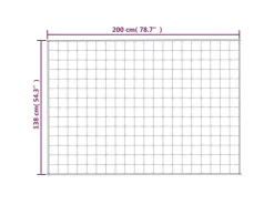 vidaXL Gewichtsdecke Grau 138x200 cm 6 kg Stoff Modell 1* Überwürfe