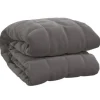 vidaXL Gewichtsdecke Grau 122x183 cm 9 kg Stoff Modell 1* Überwürfe|Bettwäsche