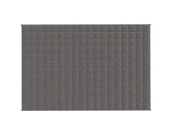 vidaXL Gewichtsdecke Grau 122x183 cm 9 kg Stoff Modell 1* Überwürfe|Bettwäsche