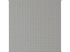 vidaXL Gewichtsdecke Grau 200x200 cm 9 kg Stoff Modell 1* Decken