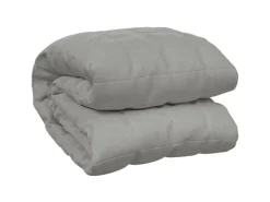 vidaXL Gewichtsdecke Grau 140x200 cm 6 kg Stoff