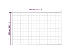 vidaXL Gewichtsdecke Grau 120x180 cm 9 kg Stoff Modell 1* Decken