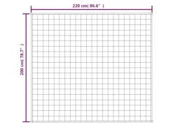 vidaXL Gewichtsdecke Grau 200x220 cm 9 kg Stoff* Überwürfe