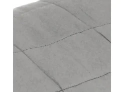 vidaXL Gewichtsdecke Grau 200x220 cm 9 kg Stoff* Überwürfe