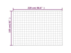 vidaXL Gewichtsdecke Grau 155x220 cm 7 kg Stoff* Decken
