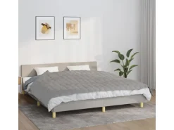 vidaXL Gewichtsdecke Grau 155x220 cm 11 kg Stoff